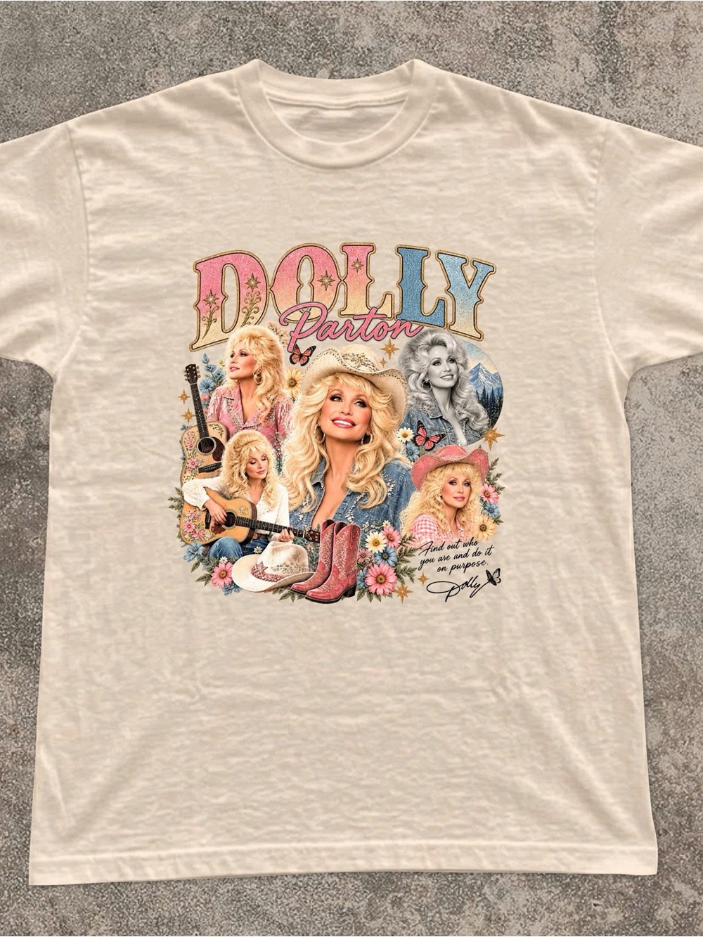 Dolly Parton Vintage College Graphic Tee